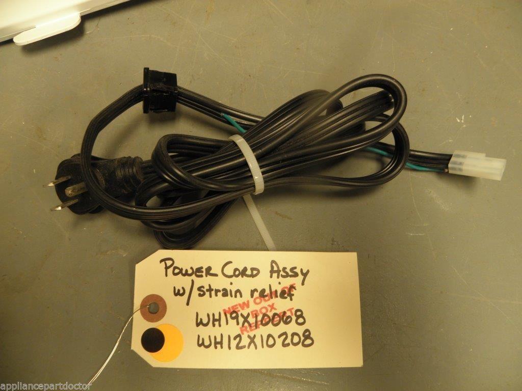 GE Washer Power Cord Assy w/strain relief new w/o box GE Washer Power Cord Assy w/strain relief new w/o box